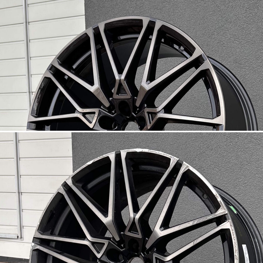 Felgi-BMW-X6M-R22-kolor-Czarny-Połysk-+-CNC-+-Dymiony-bezbarwny